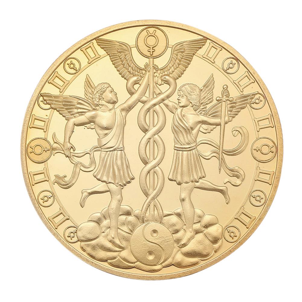 Gold Plated Physical Coin Limited Editions Exquisite Commemorative Medal Precious Metal Finish Zodiac Coins for Friends Family