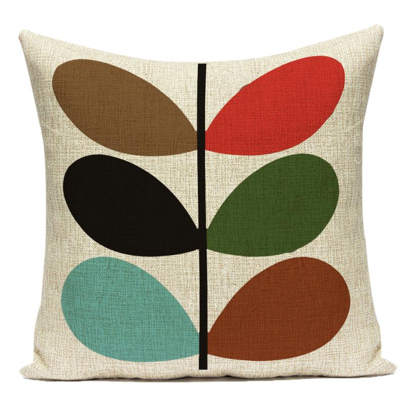 Decorative Pillows Simple Colorful Wave Stripe Geometry Polyester Pillows Cushion Covers Pillow Cover Sofa Home Decor