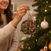 2D Acrylic Christmas Tree Ornament Flat Hanging Pendant for Holiday Party Decoration