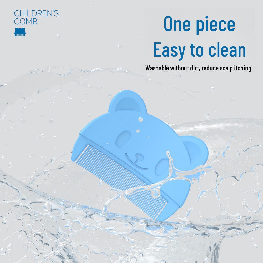 Grzebień dla niemowląt w kształcie misia do usuwania ciemieniuchy - odpowiedni dla chłopców i dziewczynek