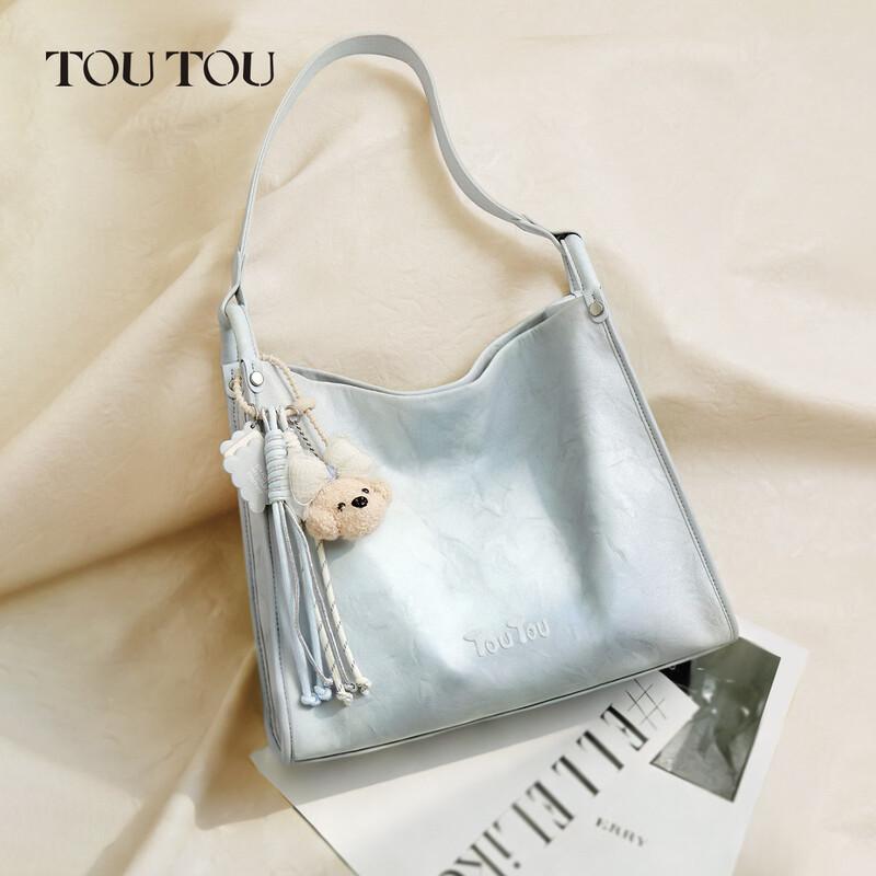 toutou 2026 Women's Soft Leather Tote Shoulder Bag