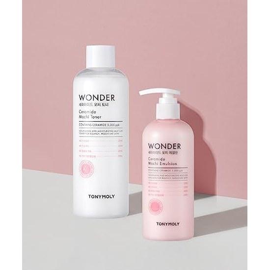 TONYMOLY Wonder Ceramide Mochi Toner 500ml Lotion Large Capacity Hyaluronic Acid Moisturizing Sensitive Skin Panthenol CICA
