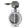 Stainless Steel Manual Butterfly Valve with Double Clamp, Rubber Soft Seal, Turbine Handle, Vertical Wafer Type for Water Treatment