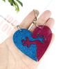 Create Unique Heart-shaped Crystal Keychain Pendant Resin Mold Epoxy Resin Mould Casting Jewelry Making Mold Decoration