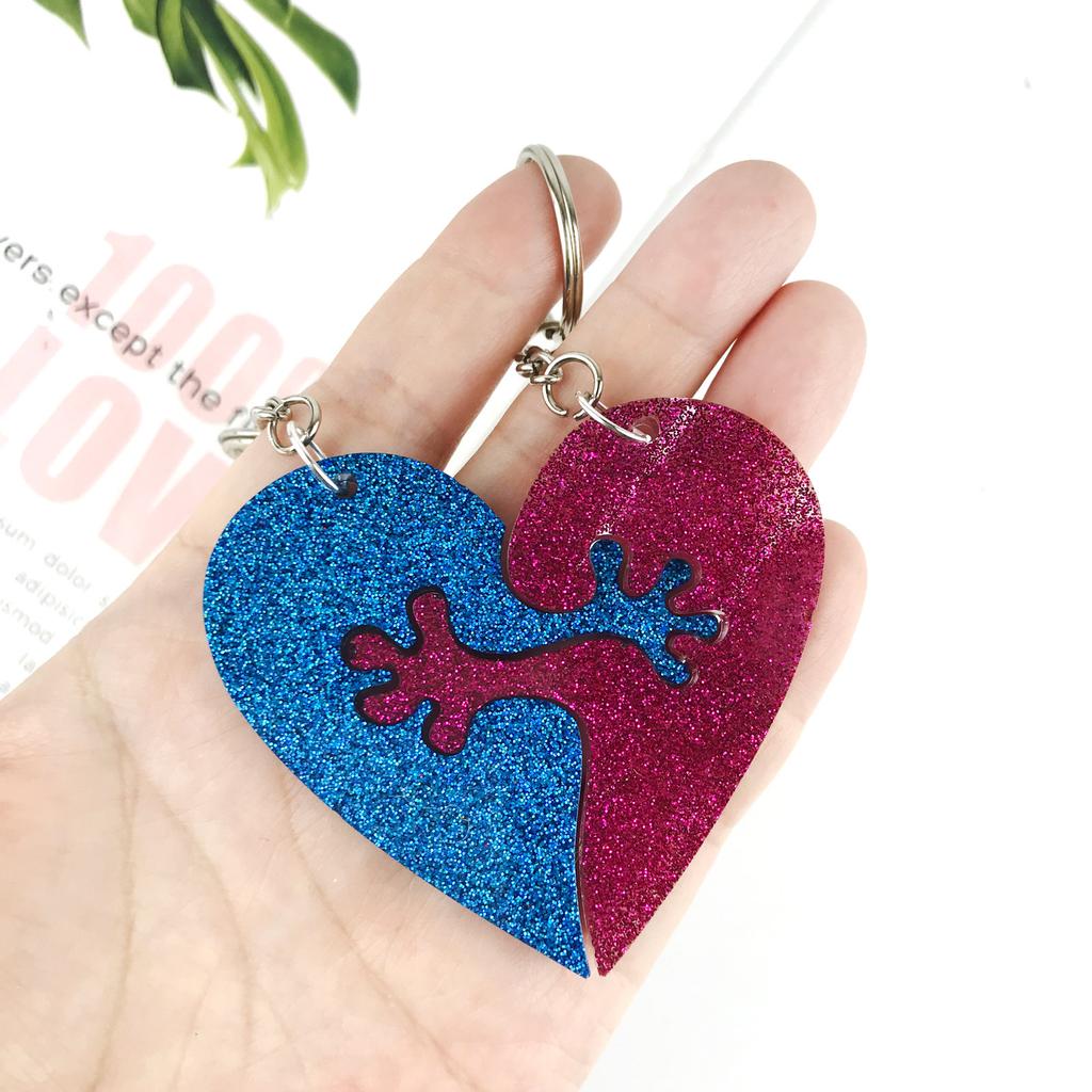 Create Unique Heart-shaped Crystal Keychain Pendant Resin Mold Epoxy Resin Mould Casting Jewelry Making Mold Decoration