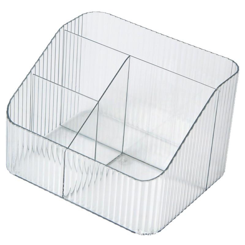 Elegant Striped Pencil Case & Large Capacity Desktop Organizer