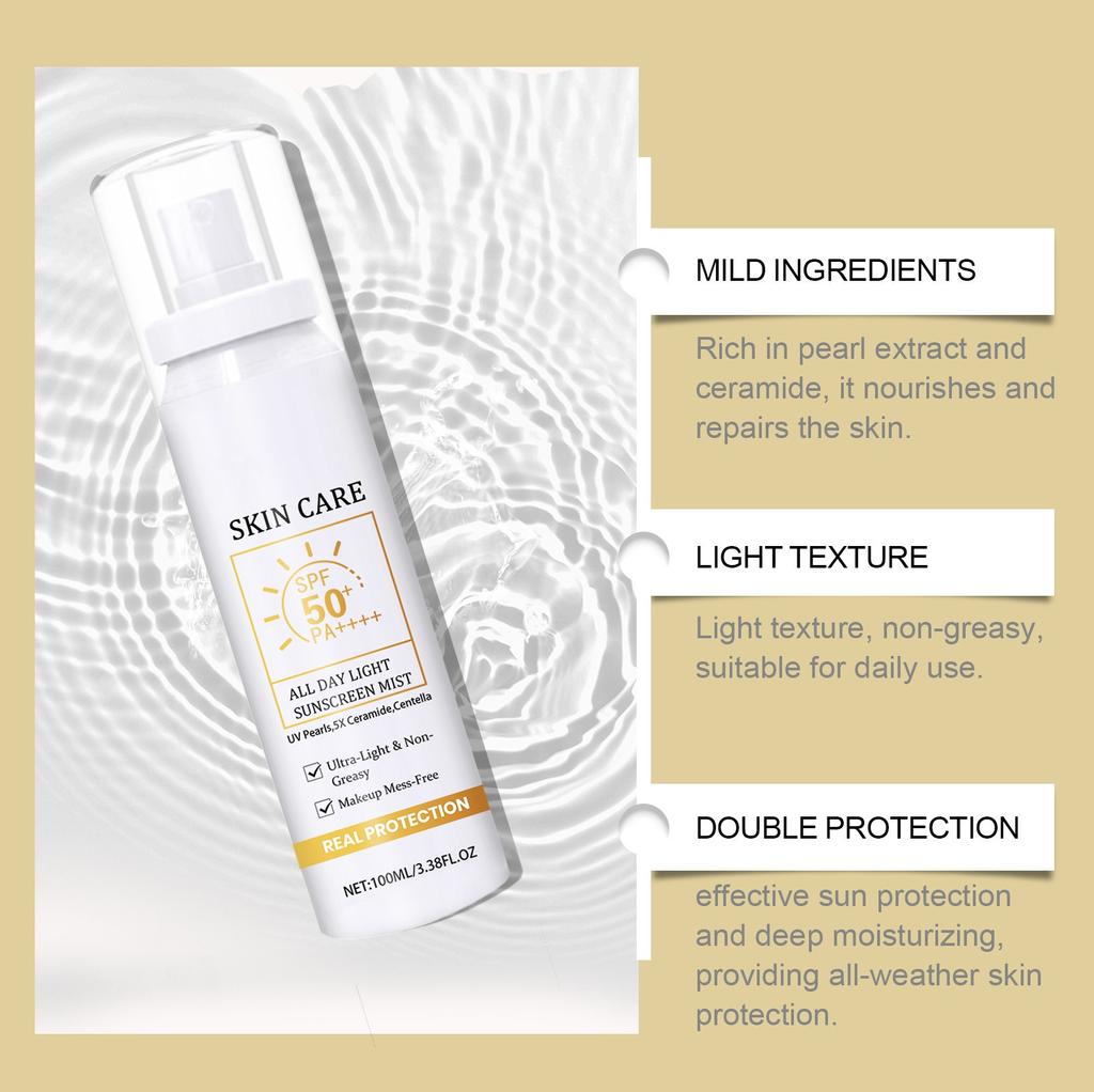 Hydratační sprej na opalování Anti-Uv Jemné ingredience s lehkou texturou 100 ml