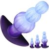 Dual Function Realistic Anal Plug Comfortable Body Safe Silicone Training Toy for Adults