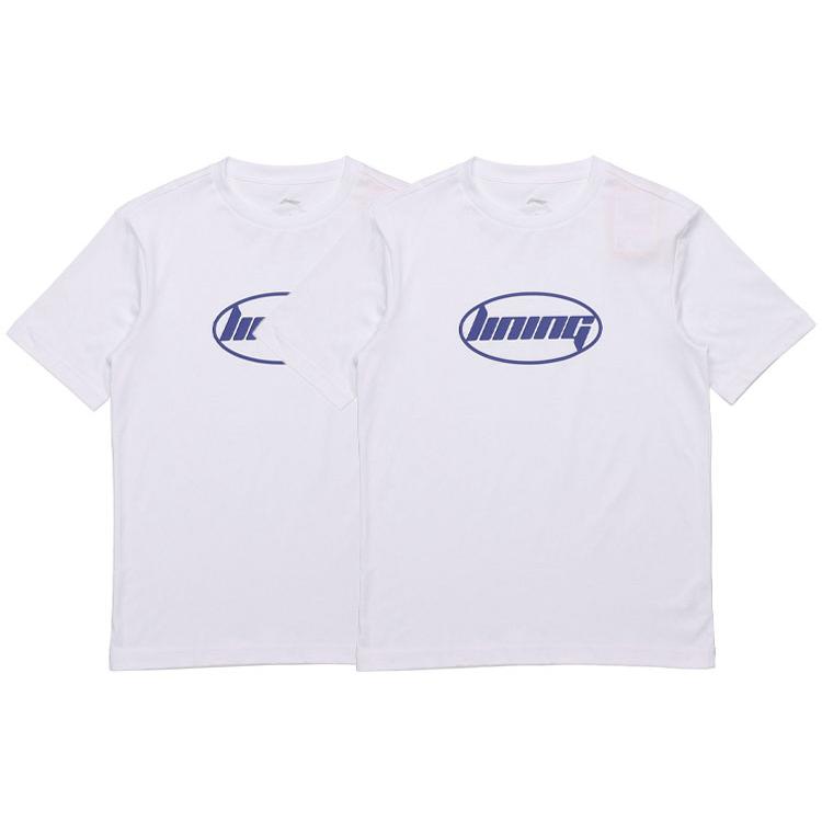 T-shirts Li Ning Unisexes Col Rond Coupe Droite Modérée AHSQ412-1