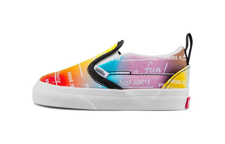 Vans Слипоны Удобные Низкие Детские Обувь Разноцветная Для Младенцев И Малышей VN000UBSASA 24.5