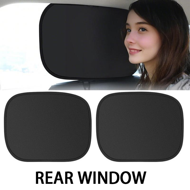 Elektrostatischer Auto-Seitenfenster-Sonnenschutz 4-lagige Sonnenschutzvorhänge Blendschutz UV-Blocker Auto-Innenblocker 99,9% UV Neu