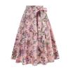 Women Skirt Fit A-Line Style High Midi Mid-calf Skirt Work Leisure