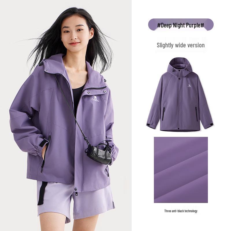 CAMEL Unisex Outdoor Waterproof Hooded Jacket S