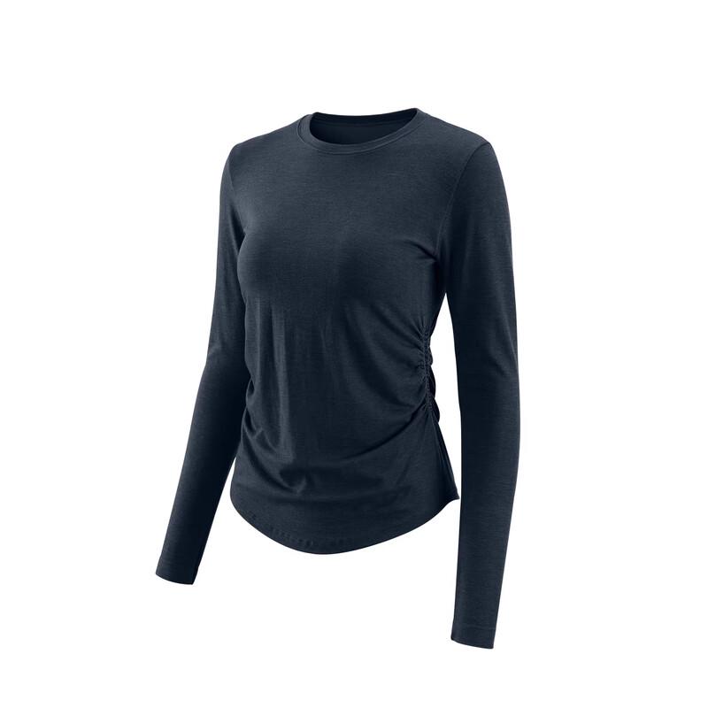 ACKDCS Women's Merino Wool Pleated Waist Sports Top