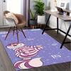 Office Rug Cheshire Cat, Wonderland Theme 3D Printed Anti-Slip Rug-Machine Washable for Living Room