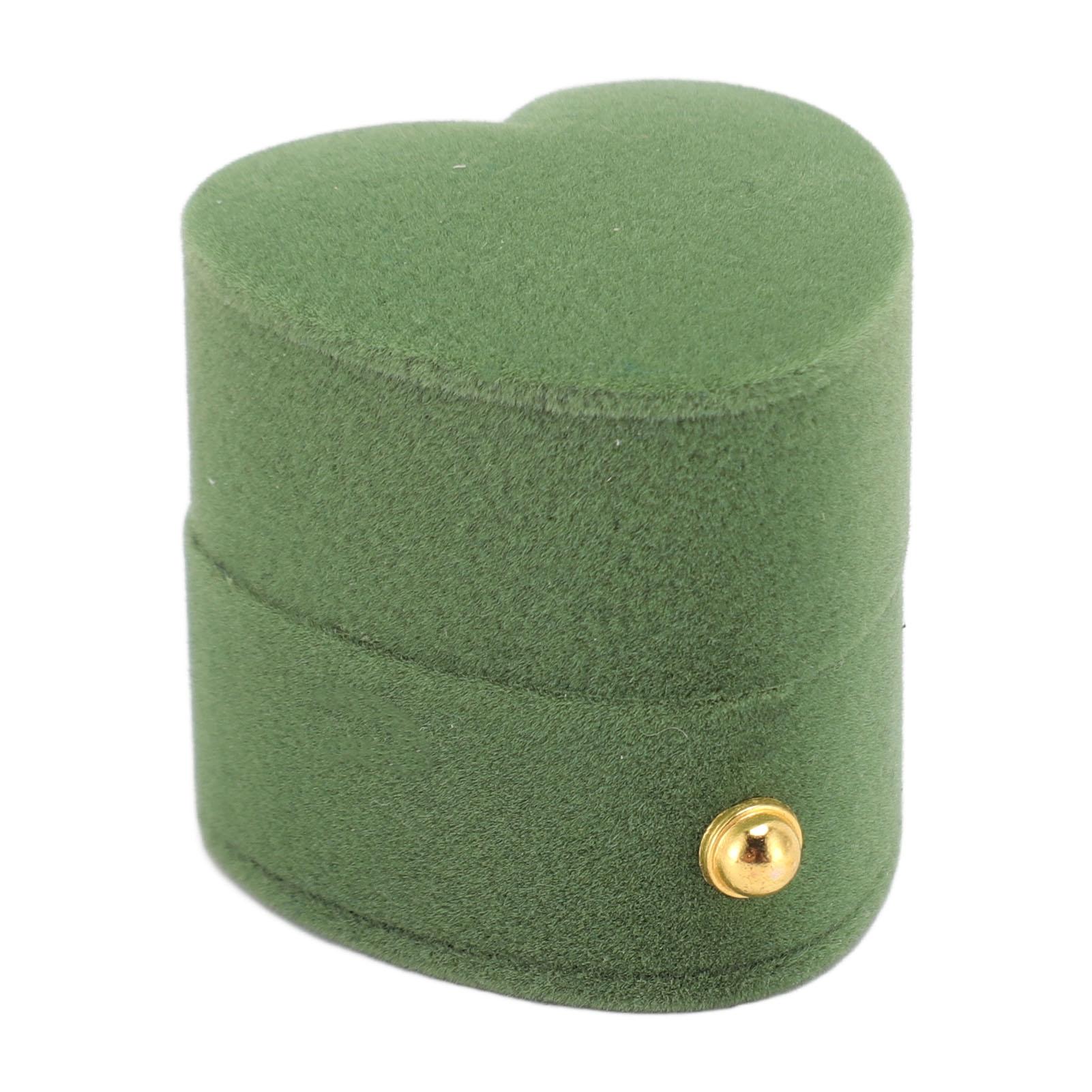 

Box Hrt Shape Exquisite Romantic Small Flannel Case for Proposal Engagement Wedding