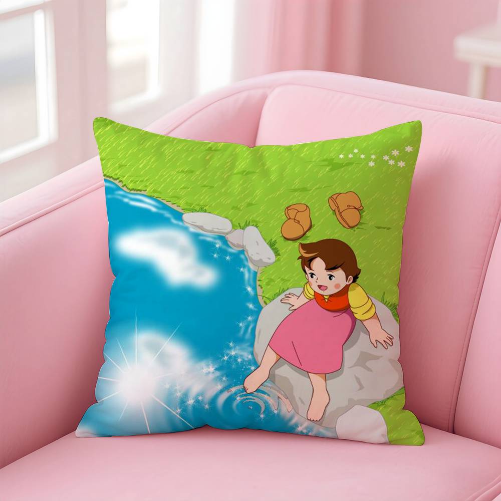 Liebevoller Film Heidi Peter Kissenbezug Komfort Sofa Bett Seidig Elegant Unsichtbarer Reißverschluss Kundenspezifischer Dekorativer Kissenbezug