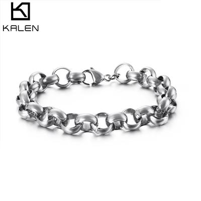 Titanium Steel Jewelry, Personalized Simple Chain Punk Style Stainless Steel Men'S And Women'S Bracelets