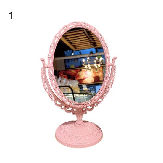 Kosmetické zrcátko Funkční Odolný Typ psacího stolu Starožitný Vintage Zrcadlo na make-up v evropském stylu Desktop Makeup Mirror for Makeup