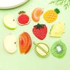 Set of 10 Large Colorful Resin Fruit Charms: Strawberry, Kiwi for DIY Bracelets & Necklaces