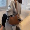 2024 Women's Retro Messenger Bag: Large Capacity Casual Tote with Textured Shoulder Design