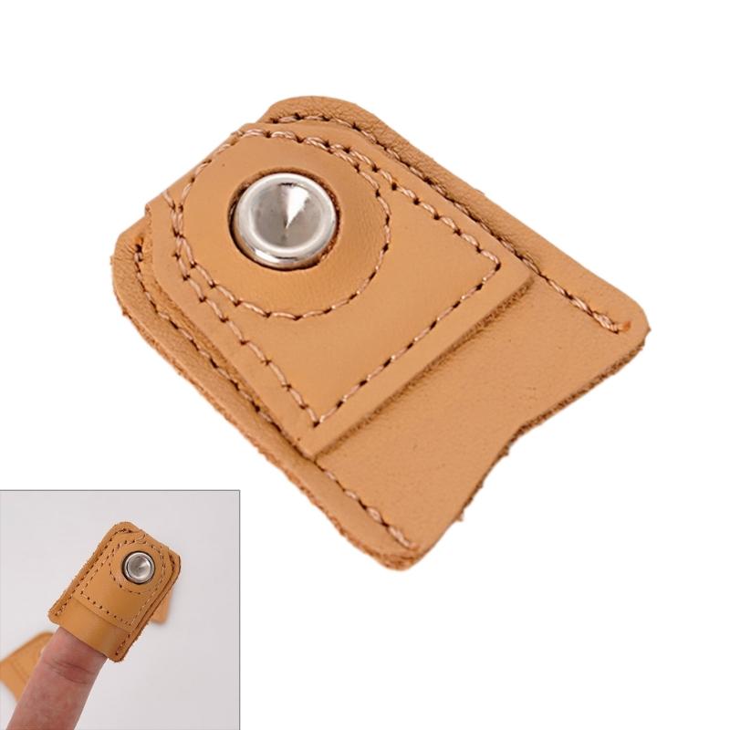 4Pcs Leather Thimble Sewing Thimble Sewing Finger Protectors for Hand Sewing Quilting Sewing Needle Embroidery Tool