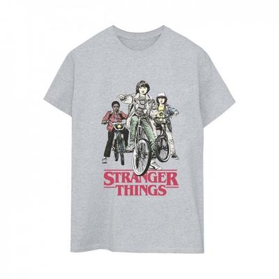Netflix Womens/Ladies Stranger Things Retro Bikers Cotton Boyfriend T-Shirt