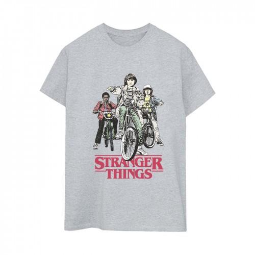 

Netflix Womens/Ladies Stranger Things Retro Bikers Cotton Boyfriend T-Shirt L