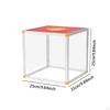 Clear Lucky Draw Box Comment Lottery for Business Fundraising Voting 25x25x25cm Four Sides