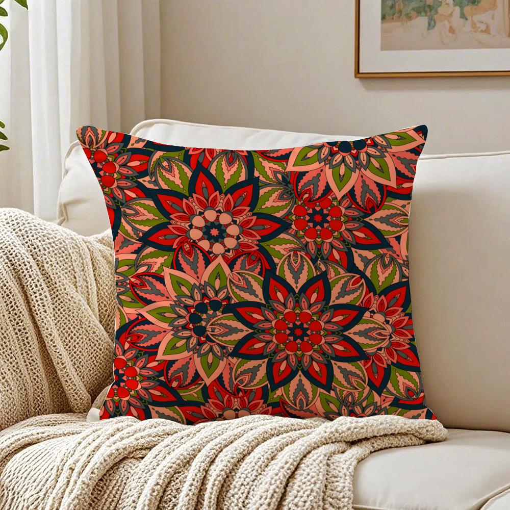 Colorful the splendid mandala flower Cushion Cover Pillowcase Antidustmite living Room Sofa Decor Cushion Room