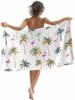 Beach Towel Summer Ocean Beach Microfiber Sand Free Towel, Blue Sky Sea Soft Absorbent Quick Dry Travel Towels for Women Men