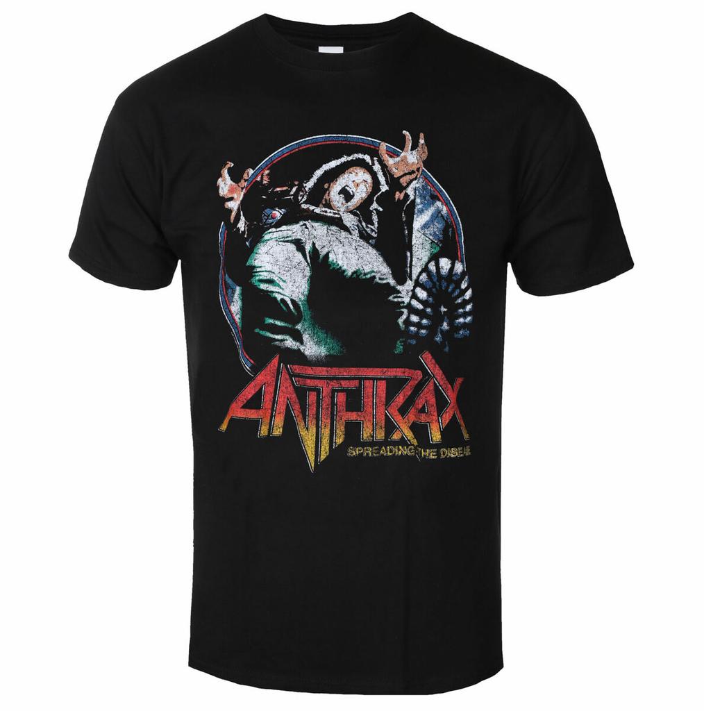 Rare Anthrax Band Graphic Cotton T-shirt Unisex Summer Short Sleeve Fashion Brand Tee Luxury Casual Vintage Retro Top