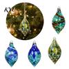 High Borosilicate Glass Spheres Hand Blown Ball Ornament, Colorful Christmas Hanging Decoration Reflective Baubles for Tree, Window, Patio,