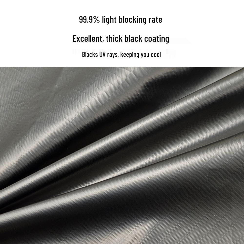 Universal Outdoor Car Awning for Camping and Touring - Black Vinyl