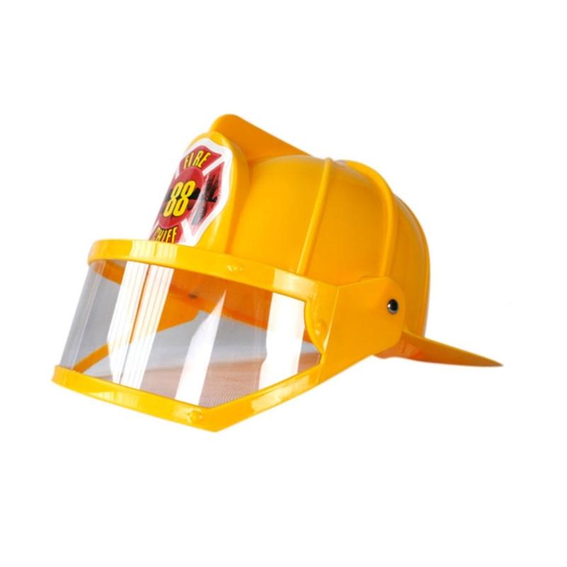 Детская каска пожарного Детский шлем пожарного Аксессуар для костюма Каска из твердого пластика пожарного Шлем для вечеринки пожарного 1