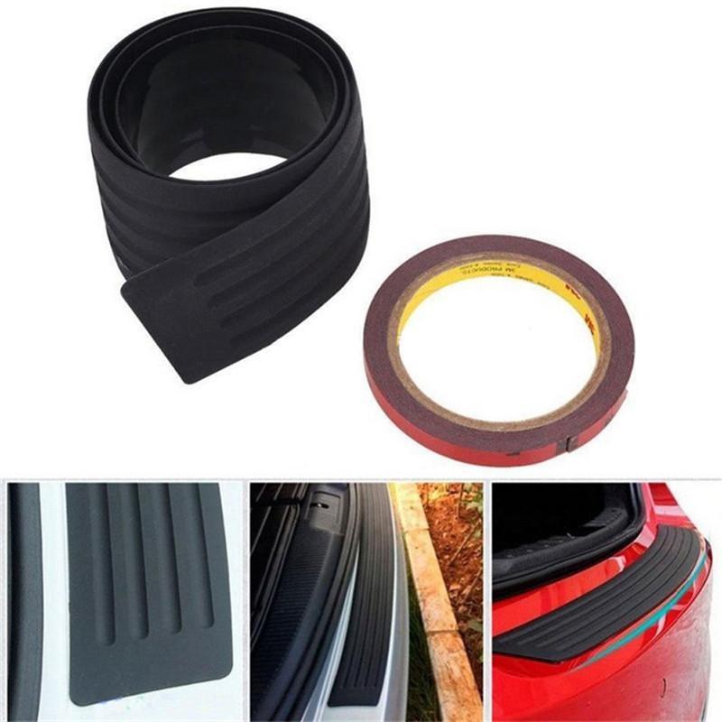 Car Rear Bumper Sill/Protector Plate Rubber Cover Guard Pad Moulding Trim