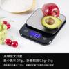 BOMATA Kitchen Scale, Waterproof IP65, Washable, 0.1g/5kg Capacity, Dual Power Supply with Type-C Rechargeable Battery and Dry Cell Battery, Full-View