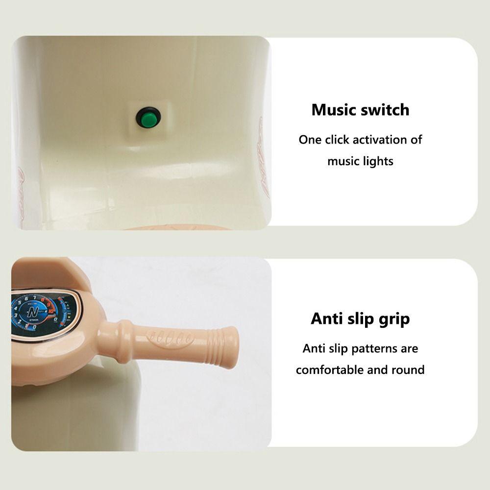 Mașină de jucărie cu trei roți, roz, verde, tricicletă, premergător, pentru copii de 1-3 ani, cu muzică ușoară