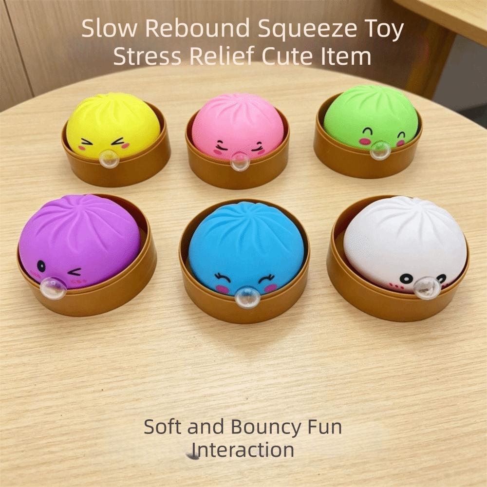 Slow Rebound Spit Bubble Dumpling Colorful Sensory Fidget Ball Boys Girls Squishy Toys Kid Adults
