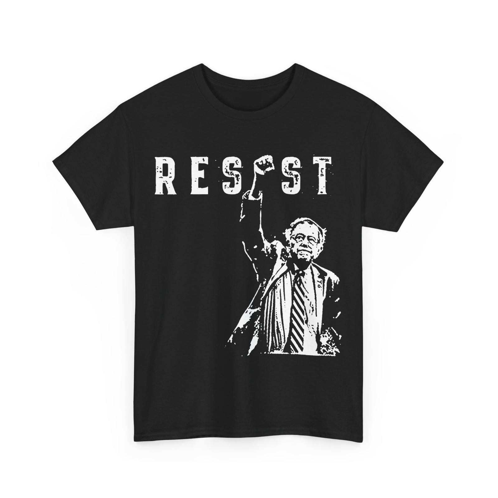 RESIST Bernie Sanders Freedom US National Service Protest T-Shirt Mens Womens Tees Top, Political S