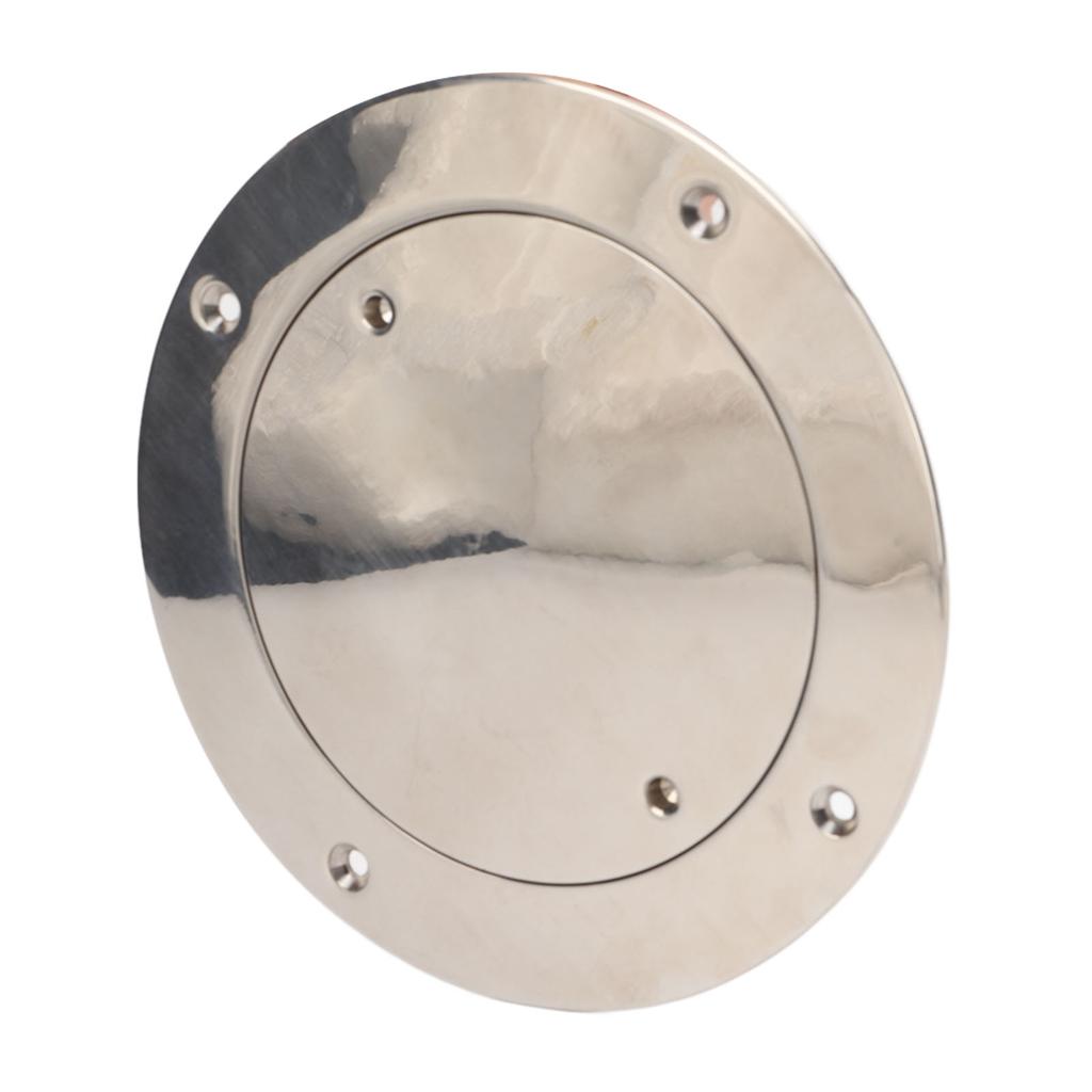 Deck Plate 5in 316 Stainless Steel Waterproof Inspection Hole Cover Round for Ship
