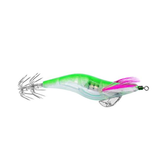Fishing Lure Shrimp Tail Design Luminous Plastic Artificial Double Hook Lure for Fishing