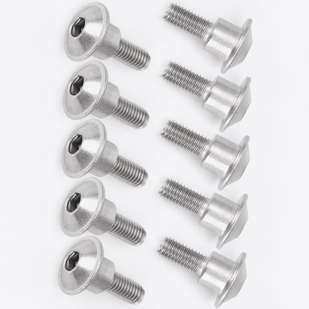 10 Pcs- M5 X 16.5 12.5mm - for Suzuki Motorcycle Fairing Shell Stainless Steel Screws Bolt Kit, for Suzuki GSXR600 GSXR750 GSXR1000 GSX1300R GSR600