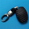 Carbon Fiber Silicone Car Key Fob Cover Case Shell Holder Chain For Mercedes Benz W203 W204 W212 CLK C180 E200 AMG C EClass
