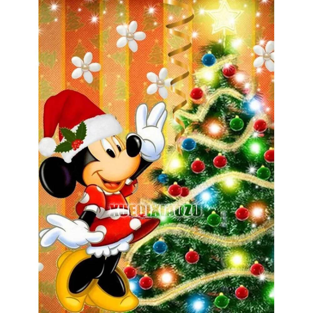 Disney Schloss Mickey Minnie 5D Diamantmalerei Voller Diamanten DIY Handgemachte Diamantmalerei Cartoon Animation Dekoratives Malerei-Set