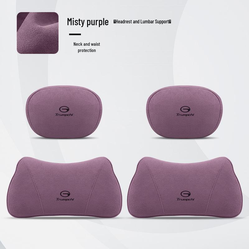 Trumpchi Car Headrest & Neck Pillow Set for GS3/4/8, M8/6pro Seat, Lumbar Support for E8/9.