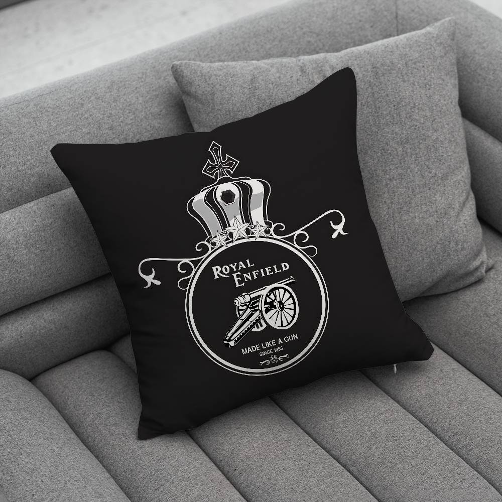 RROYALS EENFIELDS Logo Pillow Case Pillowcase Home Sofa Cushions Car Cushions Pillowcover Office Pillowshell Pillow