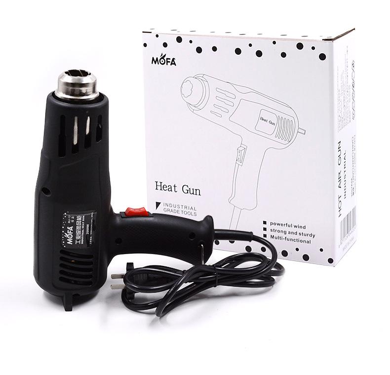 2000W Industrial Hot Air Gun with Stepless Temperature Control for Film Baking and Car Color Change