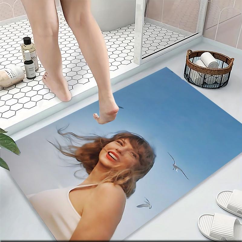 Taylor Swift'S Album Cover Artwork Carpet Rug Soft Washable Antislip Home Living Room Sofa Mats Personalized Christmas Rug