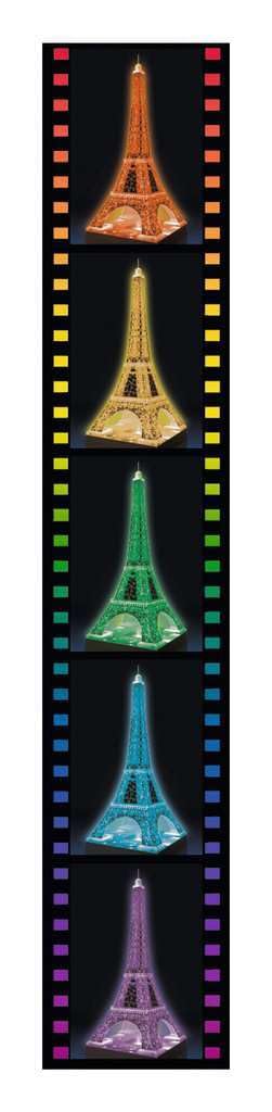 Ravensburger 3D Puzzle Eiffel Tower Night Edition 216 Pieces Finished Height 47cm 12579 1 Recommended 3D Gift Size Age 12+ [Puzzle, Puzzle,